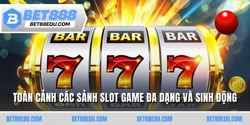 Toàn cảnh các sảnh slot game đa dạng và sinh động